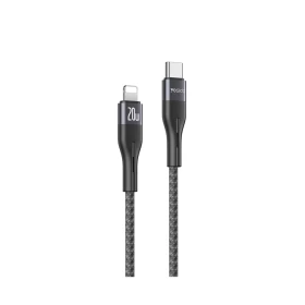 Yesido 20W Aluminum Alloy Nylon Braided Cable | Type C To Lightning Fast Charge Data Cable