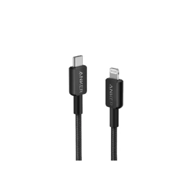 كابل أنكر 322 من USB-C إلى Lightning (مضفر بطول 6 أقدام) أسود - 1.80 متر